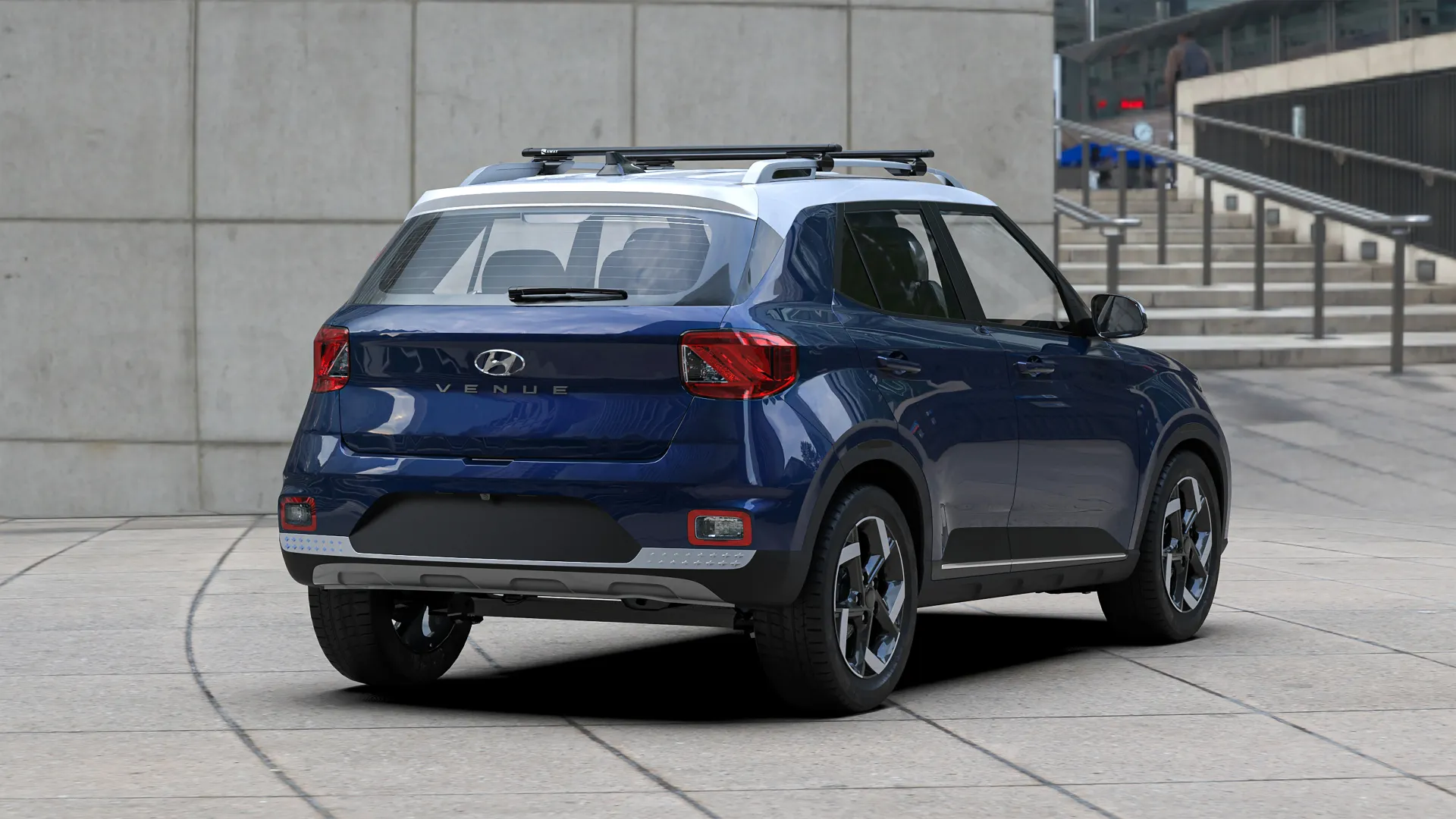 AWAY Roofbag on Hyundai Venue side